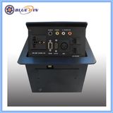 Hidden Desktop Interconnect Socket for Conference Table and Hotel Desk