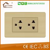 2 Gang Power Socket for Thailand Fashionable Wall Switch Socket