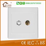 2-Gang TV Satelite Socket Outlet