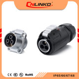Cnlinko UL/CCC/Ce Approved Plug and Socket Butt Quick Disconnect Circular Power Connectors Waterproof IP67