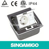 IP44 Power Receptacle with RJ45 Outlet Floor Socket