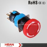 Hban (16mm) Waterproof Emergency Stop Pushbutton Switch