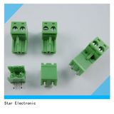5.08 Mm 2 Poles Pluggable Terminal Blocks Right Angle Green