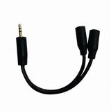 a/V Cable 3.5mm Stereo Plug to 2 Headphone Jack