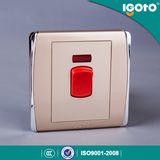 45A Push Button Electric Water Heater Wall Switch