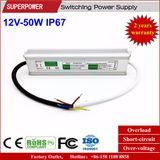 Constant Voltage 12V 50W LED Waterproof Switching Power Supply IP67