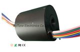Through Hole Slip Ring of Inner Hole 12.7mm Od 56mm 18 Circuits, 10A, 3500mm Wires