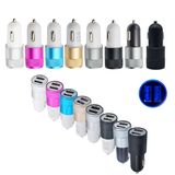 Dual USB Metal Tablet Mobile Phone Car USB Charger