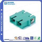 Sc Duplex Aqua Fiber Optic Adapter