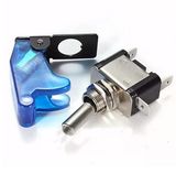 Blue Car Boat Spst LED Light 12V 20A Metal Tip Toggle on/off Switch