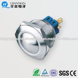 28mm 1no Nc/2no 2nc Resetable Self-Locking Round IP67 Ik10 Push Button Switch