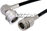 N Female to Qn Male Right Angle Cable