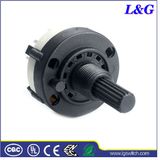 2 Pole 6 Position Panel PCB Wiring Rotary Switch (RS26)