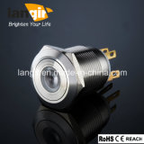 19mm Sealed Vanal Resistant DOT Illuminated Metal Push Button Switch