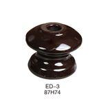 ED Series Brown/White Porcelain Shackle Insulator