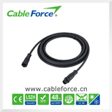 Nmea 2000 Drop Cable M12 Male to Female 5pin Straight Cable Waterproof Connector with Plastic Screw