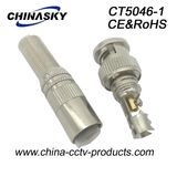 BNC Connector with Screw and Long Metal Boot (CT5046-1)