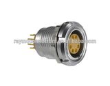 Raymo ECG Fixed Socket with Two Nuts and Straight Contact for Printed Circuit / 8 Pin Circular PCB Connector