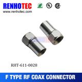 Electrical Male 75 Ohm Coax RF Connector RG6 Rg59 Compression F Connector
