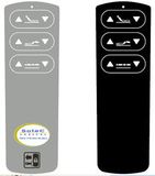 Waterproof PC / Pet Membrane Switch Overlay Flexible Remote Control Panel