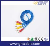 High Quality 1.5m / 1.8m / 3m / 5m 3RCA to 3RCA AV Cable Male to Male Audio video TV Cable