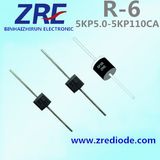 5000W 5kp5.0 Thru 5kp110ca Transient Voltage Suppressors Diode R-6 Package