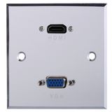 Aluminum HDMI Wall Socket, Face Plate (9.2045)