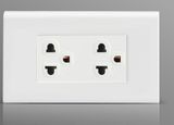 Thailand Duplex Socket and 3 Gang 1 Way Modular Switches