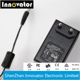 24W 12V 2A Black Power Adapter with European Plug