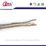 Transparent Tc Flexible Speaker Cable, 2 Core PVC Insulation Gold or Silver Transparent Flat Speaker Cable