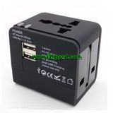 Universal USB plug travel adapter