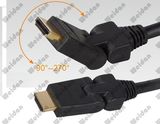 V2.0, Extra HD Rotary Plug 180 Degree HDMI Cable