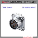 IP65 Watertight Battery 4 Pin Male Socket Connector