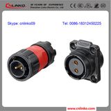 Circular Plastic Waterproof Connector/IP67 Panel Mount Connector