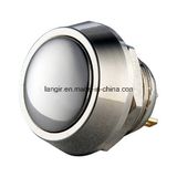 12mm Nickel Plated Brass Momentary Pin Terminal Push Button Switch