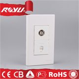 1 Gang Electric Wall Telephone Socket TV Socket