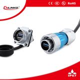 USB Port IP65 USB Cable Panel Mount Waterproof Connector