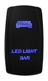Laser Etched Symbols 3/4/5/6/Pin Car Boat Rocker Switch with LED Light Bar