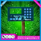 Transparent Window Membrane Keypad Switch with Medal Dome