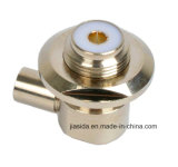 So-239 Flange Solder RF Connector, UHF Female Right Angle Connector for LMR195, Rg58, Rg400
