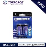 1.5volt Heavy Duty Dry Battery Zinc Carbon Cell (R14-C-UM2)