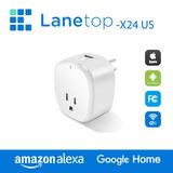 WiFi Control Smart Timer Outlet with USB Port