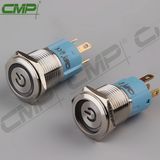 CMP 16mm Stainless Steel LED Power Indicator Push Button Switch