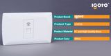 One Gang Telephone Socket for South American Market