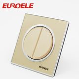Ce Standard 250V/10A 86*86*37mm 2 Gang Electric Wall Switch