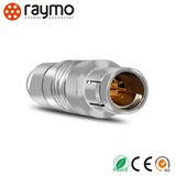 Raymo 103 Series Straight Plug Push Pull 8 Pin Metal Circular Connector
