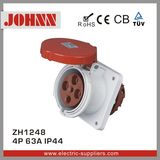 IP44 4p 63A Straight Panel Mounted Socket
