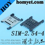 2.54mm Pitch SIM Card Connector with Holder