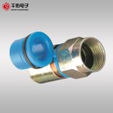 Pull Type Plating Zinc Male F RF Connector