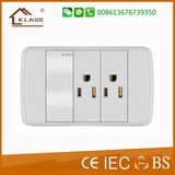 New Design 1 Gang 15AMP Double 3 Pole Switched Socket